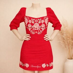 Herencia Clothing Cariñosa Embroidered Dress- Tamaulipas 💕